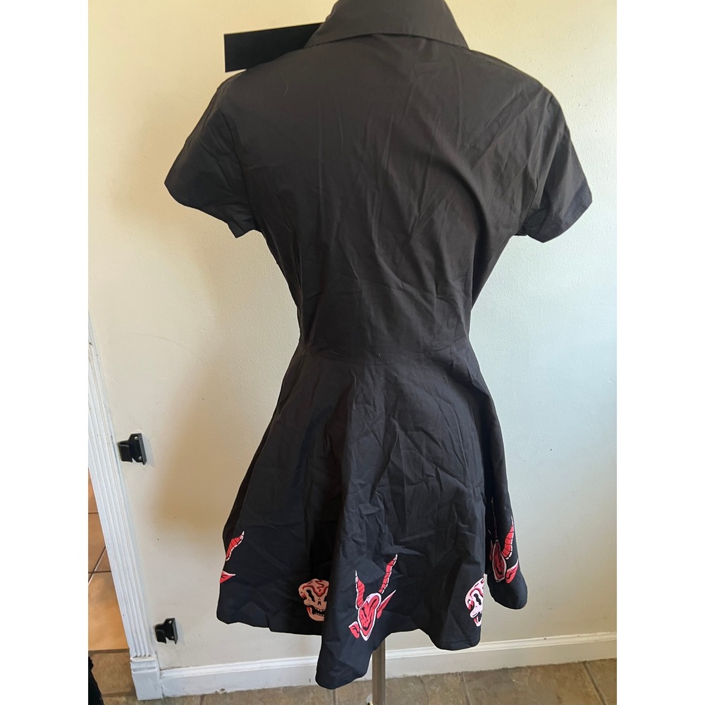 Killstar Devils contract collared mini dress - Picture 6 of 6